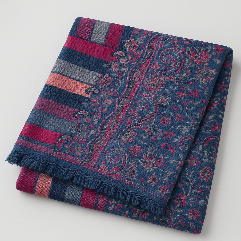 TANA BANA SILK JAMAWAR SHAWL