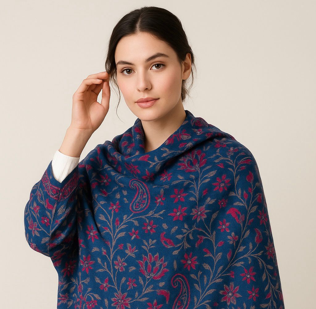 TANA BANA SILK JAMAWAR SHAWL