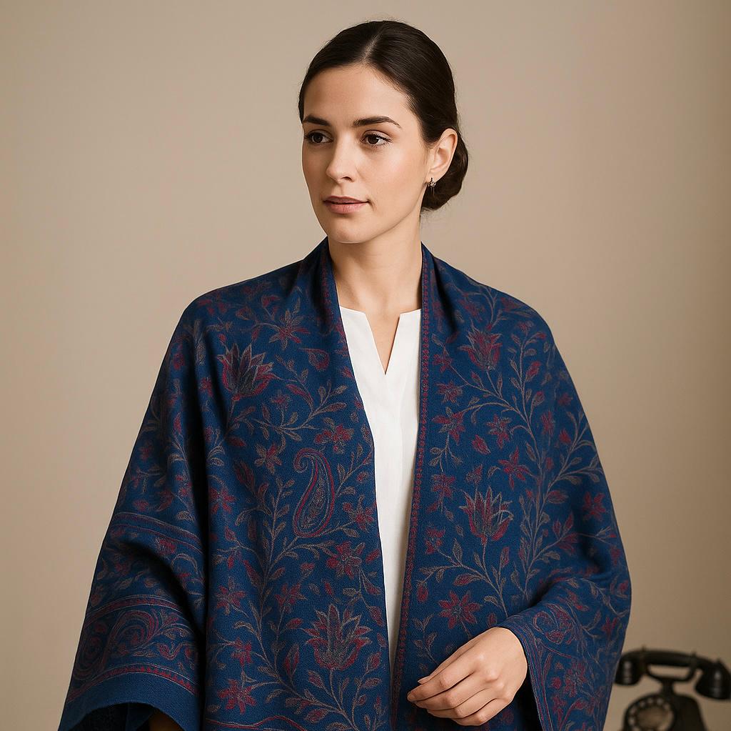 TANA BANA SILK JAMAWAR SHAWL