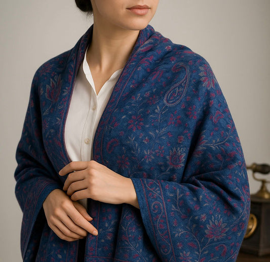 TANA BANA SILK JAMAWAR SHAWL