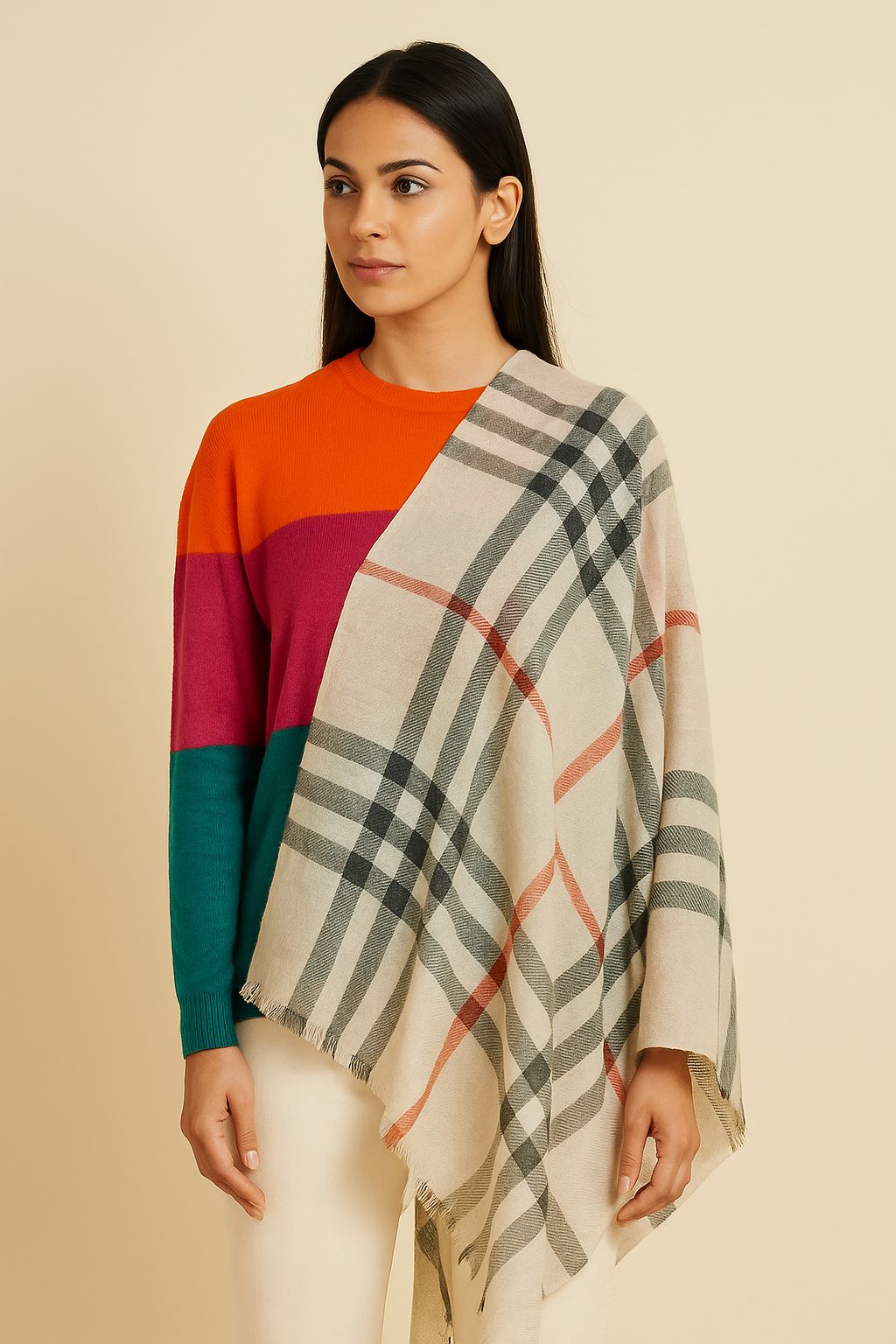 PURE PASHMINA SILK WITH THE DESIGN |TANABANA | STALS|