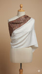 SILK BORDER JAMAAWAR SHAWL |CAMEL PRINT|TANA BANA |